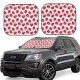 thumbnail image 1 of Fotbe Strawberry 2-Piece Car Windshield Sun Shade | Sun Blocker for Car Windshield | Foldable Automotive Interior Accessories for Sun Protection-Medium, 1 of 7
