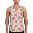 thumbnail image 1 of Fotbe Strawberry And Flowers Pattern Men's Quick Dry Workout Tank Top Gym Muscle Tee Fitness Bodybuilding Sleeveless T Shirt Breathable Workout Shirt-Small, 1 of 9