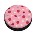thumbnail image 1 of Fotbe Strawberry and Ladybugs Spare Tire Cover Thickening Universal Fit for Jeep, Trailer, RV, SUV, Truck, Tough Tire Wheel Soft Cover-17 inch, 1 of 9