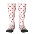 thumbnail image 1 of Fotbe Strawberry print Women's Men's Novelty Crew Socks Cotton Socks Knee High Socks for Walking,Running,Nurses,Pregnancy, 1 of 9
