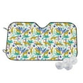 thumbnail image 1 of Fotbe Summer Leopard Car Windshield Sunshade | Sun Visor Protector Front Window Shade, Keeps Out UV Rays, Keeps Your Vehicle Cool-Medium, 1 of 7