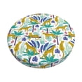 thumbnail image 1 of Fotbe Summer Leopard Stool Covers Round,Waterproof Round Bar Stool Covers Bar Chair Covers Washable Stool Cushion Slipcover for 12-14 Inch Chair-12 inch, 1 of 7