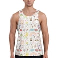 thumbnail image 1 of Fotbe Summer Rabbit Pattern Men's Quick Dry Workout Tank Top Gym Muscle Tee Fitness Bodybuilding Sleeveless T Shirt Breathable Workout Shirt-4X-Large, 1 of 9
