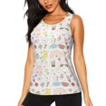 thumbnail image 1 of Fotbe Summer Rabbit Womens Loose Fit Casual Flowy Slim-Fit Tank Tops Athletic Round Neck Trendy Sleeveless Summer Tops for Gym and Yoga-Medium, 1 of 9