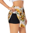 thumbnail image 1 of Fotbe Sunflower 5 Womens High Waist Running Shorts Athletic Workout Quick Dry Shorts for Women with Pockets Gym Yoga Summer Shorts-Medium, 1 of 9