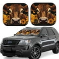 thumbnail image 1 of Fotbe Sunflower Butterfly Cow 2-Piece Car Windshield Sun Shade | Sun Blocker for Car Windshield | Foldable Automotive Interior Accessories for Sun Protection-Small, 1 of 7