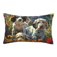 thumbnail image 1 of Fotbe Sunflower Field Spotted Dog Pillow Cases - Envelope Closure - Luxury, Extra Soft, Cooling Pillow Covers - Wrinkle, Fade, Stain Resistant-16"x24", 1 of 8