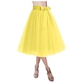 thumbnail image 1 of Women's Skirt Tutu Adult Lolita Short Petticoat Midi Skirt For Dressy Occasions Womens Casual A Line Mini Skirt Cow Skirt Women Bohemian Skirts for Women Insulated Skirt Table Skirt 12 Drop Bed Skirt, 1 of 8