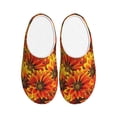 thumbnail image 1 of Fotbe Sunflower4 Pattern Women's Fuzzy Curly Fur Memory Foam Loafer Slippers Indoor Outdoor Slippers Winter Home Shoes-44/45, 1 of 7