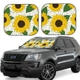 thumbnail image 1 of Fotbe Sunflowers 2-Piece Car Windshield Sun Shade | Sun Blocker for Car Windshield | Foldable Automotive Interior Accessories for Sun Protection-Medium, 1 of 7