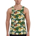 thumbnail image 1 of Fotbe Sunflowers And Butterflies Pattern Men's Quick Dry Workout Tank Top Gym Muscle Tee Fitness Bodybuilding Sleeveless T Shirt Breathable Workout Shirt-XX-Large, 1 of 9
