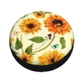 thumbnail image 1 of Fotbe Sunflowers And Butterflies Spare Tire Cover Thickening Universal Fit for Jeep, Trailer, RV, SUV, Truck, Tough Tire Wheel Soft Cover-16 inch, 1 of 9