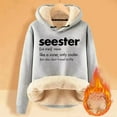 thumbnail image 1 of Women's Autumn And Winter Print And Velvet Thickened Warm And Comfortable Hoodie Top Women Sweatshirt Dress Hoodies Women Loin Hoodies Womens Sweatshirts Hoodies Oversized Knitted Jacket Women Hoodie, 1 of 3