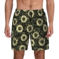 thumbnail image 1 of Fotbe Sunflowers Men’s Swim Trunks Quick Dry Swim Shorts Board Shorts with Mesh Lining-3X-Large, 1 of 9
