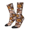 thumbnail image 1 of Fotbe Sunflowers Pattern Long Socks for Men & Women – Breathable & Stretchy Compression Socks, Ideal for Running, Travel, and Everyday Wear Size 5-11, 1 of 6