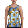 thumbnail image 1 of Fotbe Sunflowers Pattern Men's Quick Dry Workout Tank Top Gym Muscle Tee Fitness Bodybuilding Sleeveless T Shirt Breathable Workout Shirt-XX-Large, 1 of 9