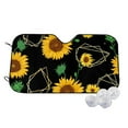 thumbnail image 1 of Fotbe Sunflowers3 Car Windshield Sunshade | Sun Visor Protector Front Window Shade, Keeps Out UV Rays, Keeps Your Vehicle Cool-Medium, 1 of 7