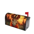 thumbnail image 1 of Fotbe Sunset Meditating Dog Mailbox Covers Post Letter Box Cover Garden Decor Standard Size-21x18 in, 1 of 9