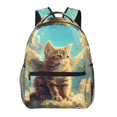 thumbnail image 1 of Fotbe Sunshine Cloud Cute Cat Pattern Casual Backpack for School, Travel, and Outdoor Activities - Durable, Lightweight, and Comfortable, 1 of 5