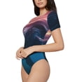 thumbnail image 1 of Fotbe Sunshine Ocean Whale Women's Crew Neck Short Sleeves Bodysuit Tops Round Neck Slim Sleeveless Soft Comfortable Basic-Medium, 1 of 7