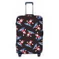 thumbnail image 1 of Fotbe Surfing Santa Luggage Cover Protector,Suitcase Protector,Scratch and Dirt Resistant,Fits 18-32 Inch Luggage-Small, 1 of 8