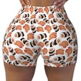 thumbnail image 1 of Fotbe Sushi Roll Seamless Shorts, Womens Workout Shorts High Waist Stretch Booty Short for Gym/Yoga/Running/Biking-X-Large, 1 of 9