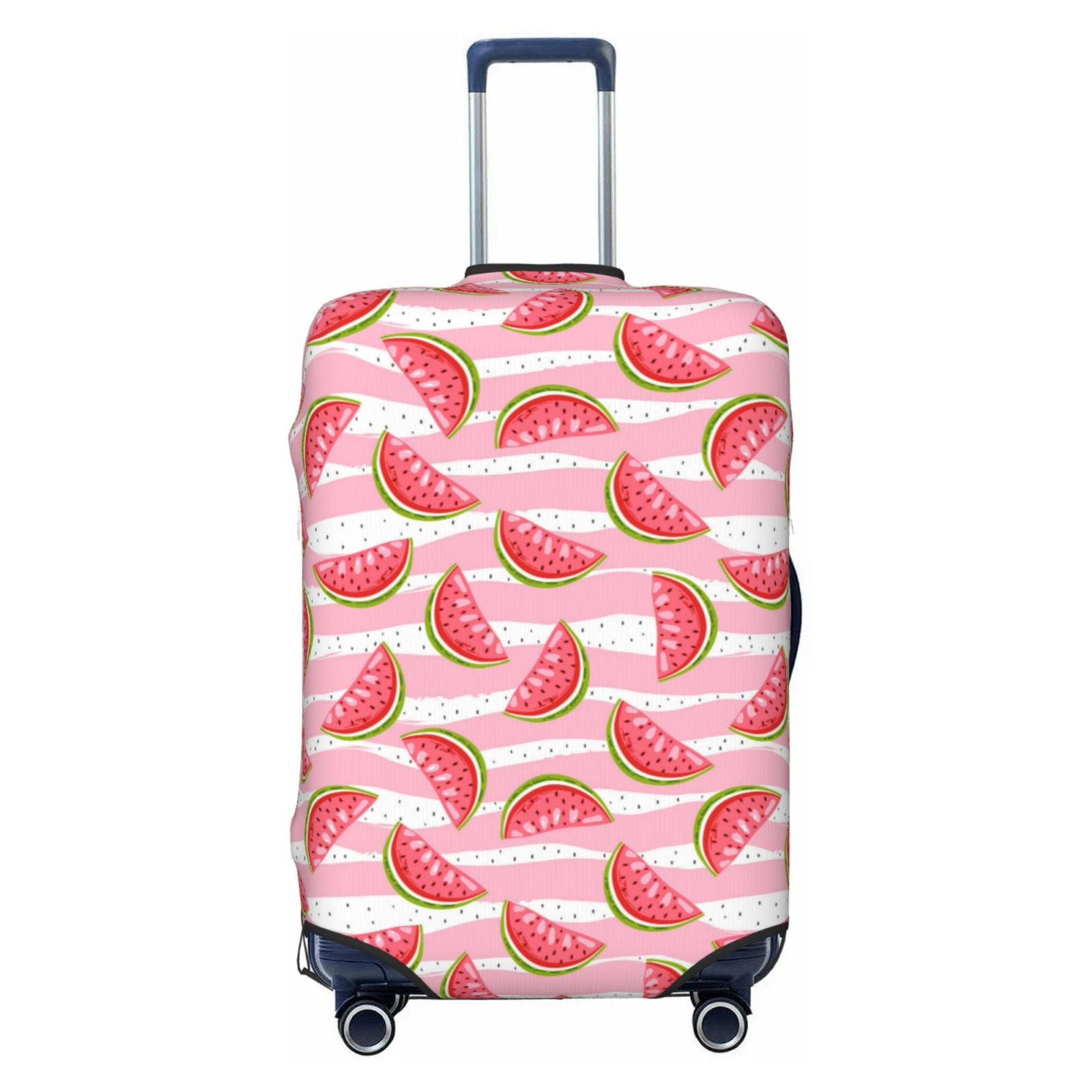 Watermelon Piece Polka Dot Blue Pattern Print Luggage Cover Protector