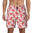 thumbnail image 1 of Fotbe Sweet Watermelon Men’s Swim Trunks Quick Dry Swim Shorts Board Shorts with Mesh Lining-3X-Large, 1 of 9