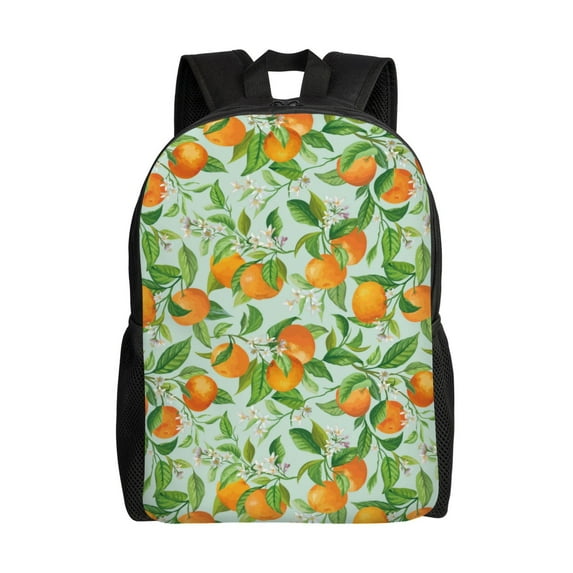 Fotbe Tangerine Travel Laptop Backpack, Business Slim Sturdy Laptops Backpack, Water Resistant College School Computer Bag Gift for Men & Women Fits 15.6 Inch Notebook