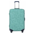 thumbnail image 1 of Fotbe Teal Green Glitter Luggage Cover Protector,Suitcase Protector,Scratch and Dirt Resistant,Fits 18-32 Inch Luggage-Medium, 1 of 8
