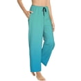thumbnail image 1 of Fotbe Teal Turquoise Women's Pajama Pants,Sleepwear Pants,Pj Bottoms Drawstring And Pockets-X-Large, 1 of 7
