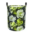 thumbnail image 1 of Fotbe Teal floral elegance Pattern Laundry Basket with Handles, Waterproof Large Laundry Hamper, Wash Bag for Corner Dorm, Rolling Laundry Basket with Handles-Small, 1 of 6