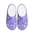 thumbnail image 1 of Fotbe Tennis 1 Pattern Women's Fuzzy Curly Fur Memory Foam Loafer Slippers Indoor Outdoor Slippers Winter Home Shoes-42/43, 1 of 7