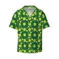thumbnail image 1 of Fotbe Tennis Balls print Short Sleeve Button Down Shirts for Men Casual Summer Beach Wrinkle Free Shirt-, 1 of 7