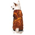 thumbnail image 1 of Fotbe Tennis Racket In Fire Print Small Dog Sweater Hoodies Pet Grey Hooded Soft Fleece Sweatshirts with Pocket Fall Winter Puppy Cat Sweaters Warm Clothes-Small, 1 of 7