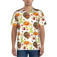 thumbnail image 1 of Fotbe Thanksgiving Turkey Baseball Jersey Shirt for Men and Women, Casual Short Sleeves Button Down T-Shirt-Medium, 1 of 9
