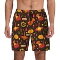 thumbnail image 1 of Fotbe Thanksgiving Turkey Men’s Swim Trunks Quick Dry Swim Shorts Board Shorts with Mesh Lining-3X-Large, 1 of 9