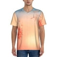 thumbnail image 1 of Fotbe The Sunset of Dandelion Baseball Jersey Shirt for Men and Women, Casual Short Sleeves Button Down T-Shirt-3X-Large, 1 of 9
