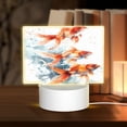 thumbnail image 1 of Fotbe Three Goldfish Watercolor Splash Pattern Acrylic Night Light Gift with 3 Color ModesTouch-Sensitive LED Lamp Perfect Gift for Mother's Day, Birthday, or Christmas, 1 of 9