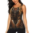 thumbnail image 1 of Fotbe Tiger In The Fallen Leaf Forest Womens Loose Fit Casual Flowy Slim-Fit Tank Tops Athletic Round Neck Trendy Sleeveless Summer Tops for Gym and Yoga-Large, 1 of 7