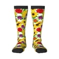 thumbnail image 1 of Fotbe Tiger Swallowtail On Flowers print Women's Men's Novelty Crew Socks Cotton Socks Knee High Socks for Walking,Running,Nurses,Pregnancy, 1 of 8