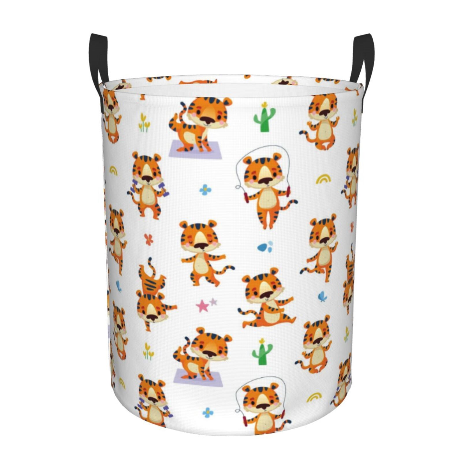 Fotbe Tigers go in for Sports Laundry Basket with Handles, Waterproof