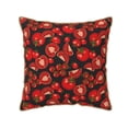 thumbnail image 1 of Fotbe Tomato Pattern Velvet Decorative Throw Pillow Covers with Elegant Piping, Soft Plush Cushion Cover for Sofa, Bed, Car, Office-16"x16", 1 of 8