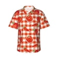 thumbnail image 1 of Fotbe Tomatoes And Chili Hawaiian Shirt for Men Unisex Summer Beach Casual Short Sleeve Cotton Linen Button Down Shirts-Small, 1 of 5