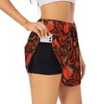 thumbnail image 1 of Fotbe Tomatoes And Chili Womens High Waist Running Shorts Athletic Workout Quick Dry Shorts for Women with Pockets Gym Yoga Summer Shorts-Large, 1 of 9