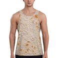 thumbnail image 1 of Fotbe Tortilla Pattern Men's Quick Dry Workout Tank Top Gym Muscle Tee Fitness Bodybuilding Sleeveless T Shirt Breathable Workout Shirt-XX-Large, 1 of 9