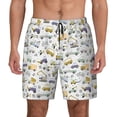 thumbnail image 1 of Fotbe Transport 1 Men’s Swim Trunks Quick Dry Swim Shorts Board Shorts with Mesh Lining-X-Large, 1 of 9
