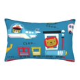 thumbnail image 1 of Fotbe Transportations With Cute Animals Pillow Cases - Envelope Closure - Luxury, Extra Soft, Cooling Pillow Covers - Wrinkle, Fade, Stain Resistant-14"x20", 1 of 9