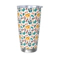 thumbnail image 1 of Fotbe Travel Elements Pattern 20 oz Tumbler Stainless Steel Vacuum Insulated Coffee Ice Cup Double Wall Travel Flask Leak-proof Coffee Cup-Without Straw, 1 of 8