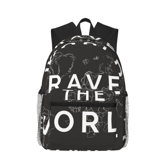 Fotbe Travel The World1 Lightweight Casual Laptop Backpack for Men and Women, Daily use Waterproof backpack, Backpack for College